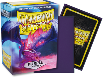 Dragon Shield Matte Standard Sleeves 100ct Purple (11009) Supplies Arcane Tinmen   