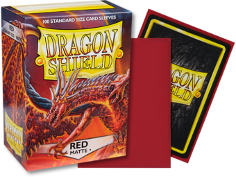 Dragon Shield Matte Standard Sleeves 100ct Red (11007) Home page Arcane Tinmen   