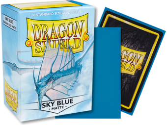 Dragon Shield Matte Standard Sleeves 100ct Sky Blue (11019) Supplies Arcane Tinmen   