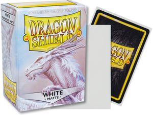 Dragon Shield Matte Standard Sleeves 100ct White (11005) Home page Arcane Tinmen   