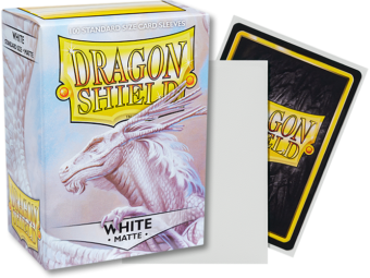 Dragon Shield Matte Standard Sleeves 100ct White (11005) Supplies Arcane Tinmen   