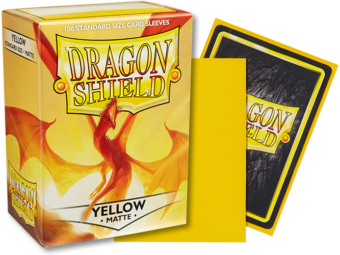 Dragon Shield Matte Standard Sleeves 100ct Yellow (11014) Supplies Arcane Tinmen   