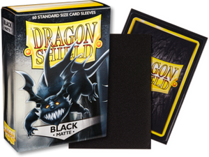 Dragon Shield Matte Standard Sleeves 60ct Black (11202) Home page Arcane Tinmen   