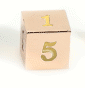 Easy Roller Rose Gold Gold Single D6 Dice Easy Roller Dice