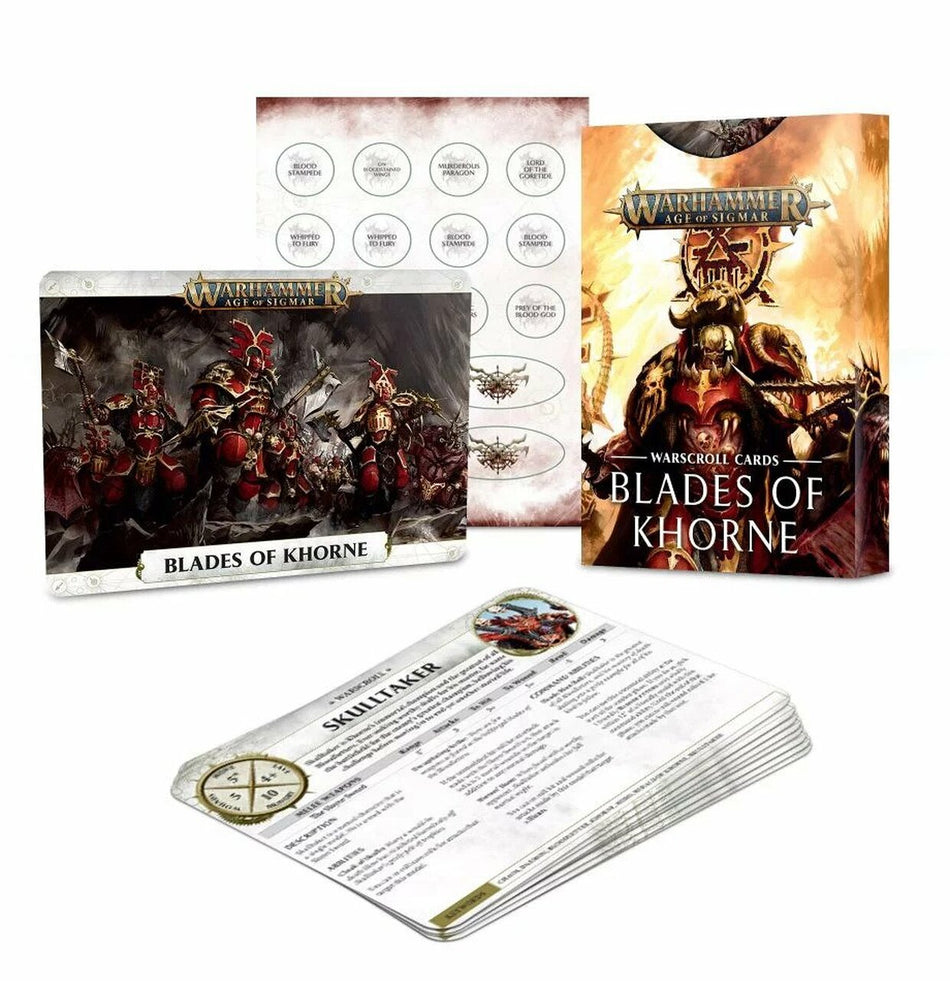 Age of Sigmar Blades of Khrone Warscroll Cards Miniatures Games Workshop   