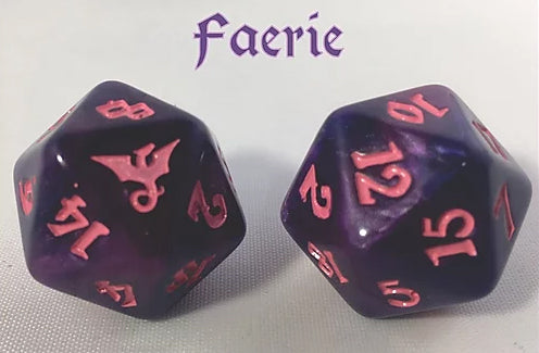 Black Oak Workshop Dragon Faerie Purple/Pink Single D20  Other   