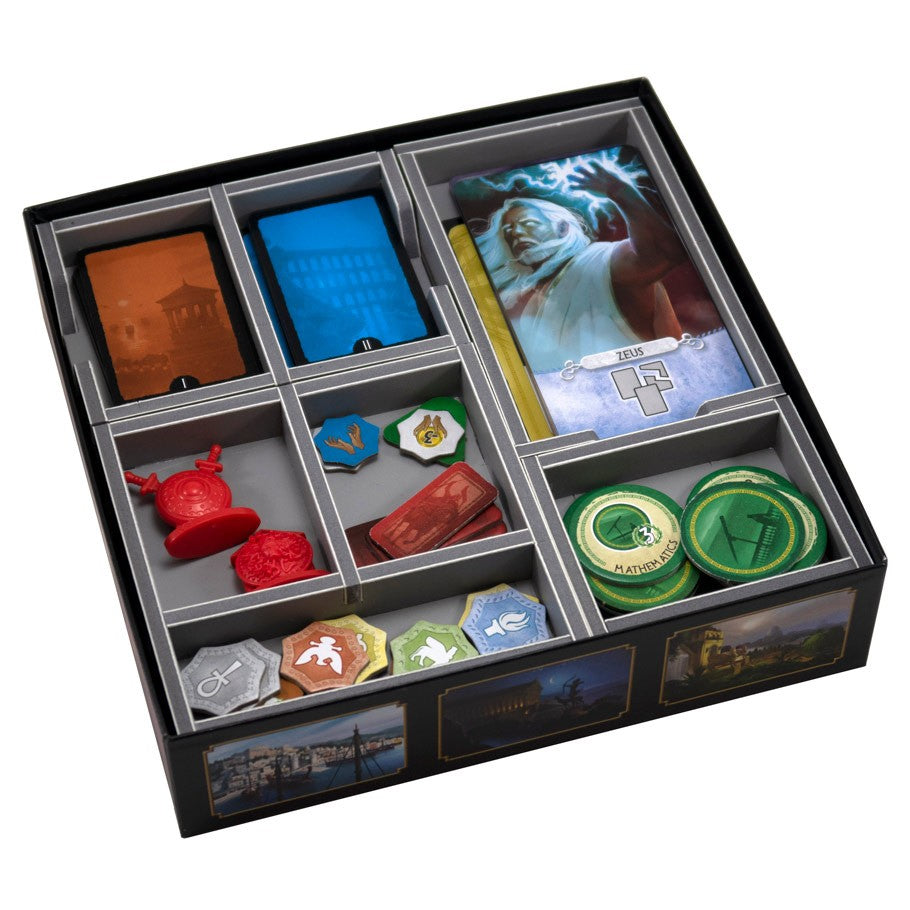 Folded Space Box Insert for 7 Wonders Duel & Pantheon Expansion Board Game Organization Folded Space   