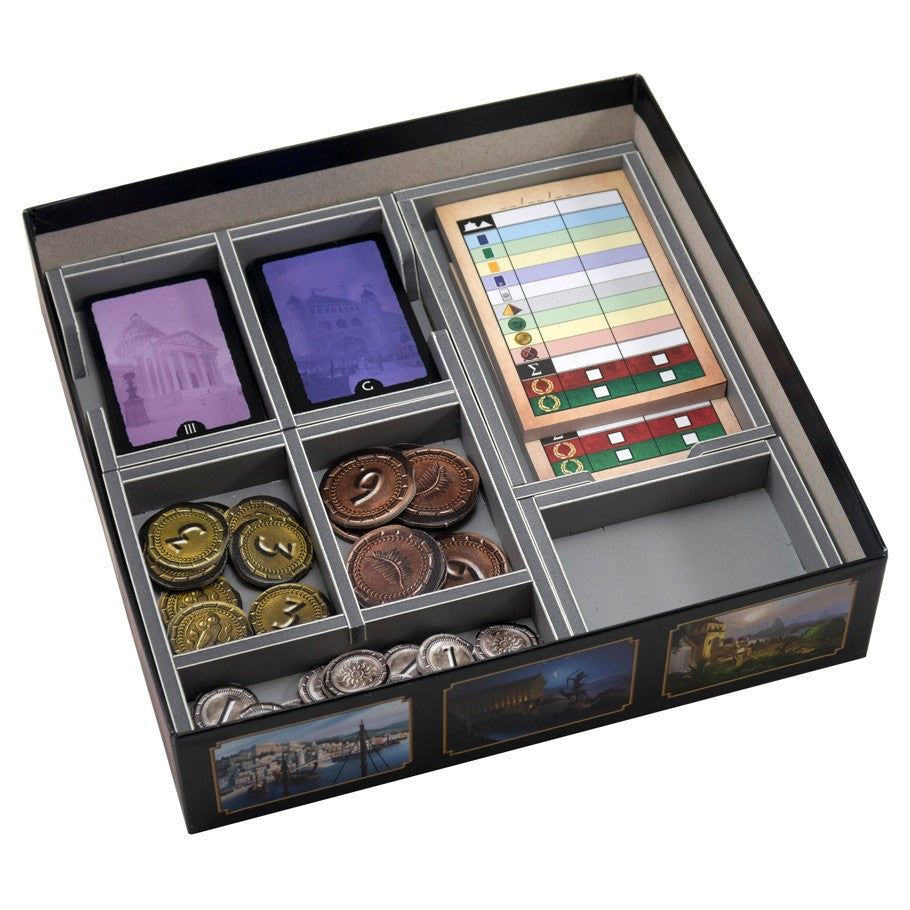 Folded Space Box Insert for 7 Wonders Duel & Pantheon Expansion Board Game Organization Folded Space   