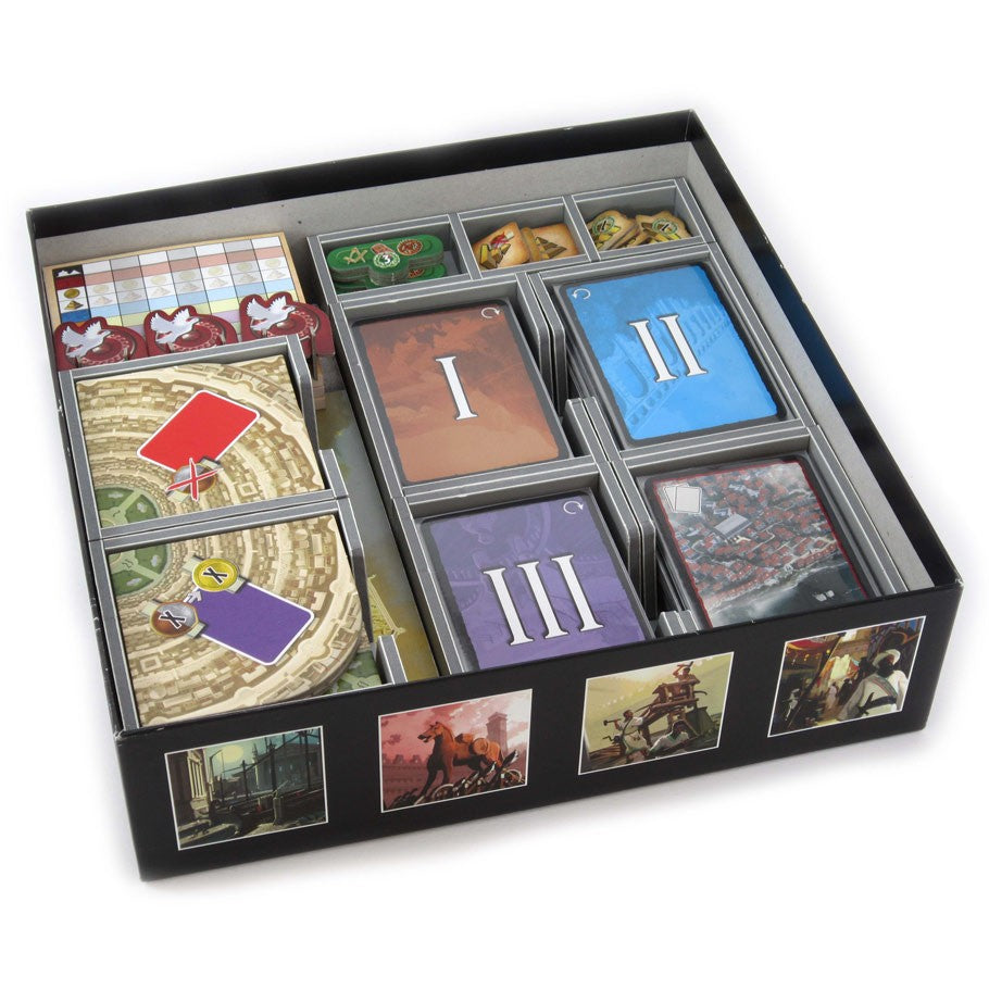 Folded Space Box Insert for 7 Wonders & Expansions Board Game Organization Folded Space   