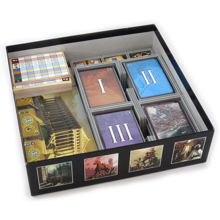 Folded Space Box Insert for 7 Wonders & Expansions Board Game Organization Folded Space   