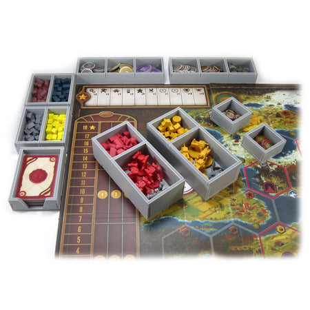 Folded Space Box Insert for Scythe & Invaders From Afar Board Game Organization Folded Space   