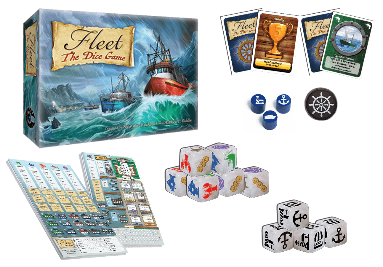 Fleet Dice Game + Expansion Board Games Eagle Gryphon Games   