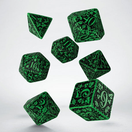 Q-Workshop Forest 3D Green/Black 7ct Polyhedral Set Home page Q Workshop   