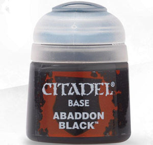 Citadel Base Abaddon Black Paints Games Workshop   