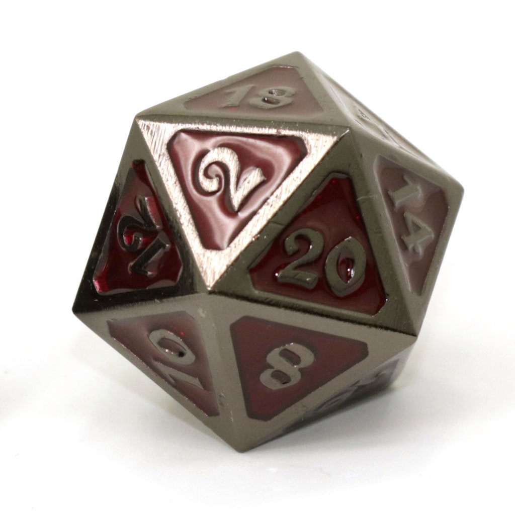 Die Hard Dice Metal Mythica Sinister Ruby Dire D20 Dice Die Hard Dice