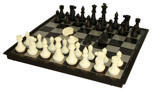Chess/Checkers Set: 14" Folding Magnetic Board Home page Other   