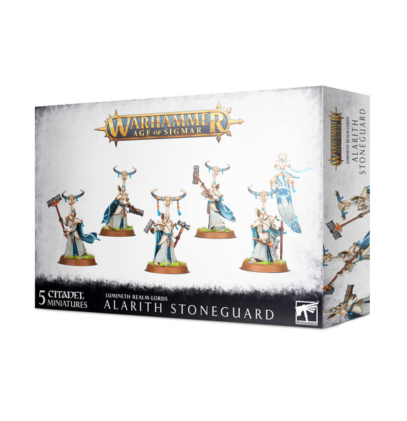 Age of Sigmar Lumineth Realm Lords Alarith Stoneguard Miniatures Games Workshop   
