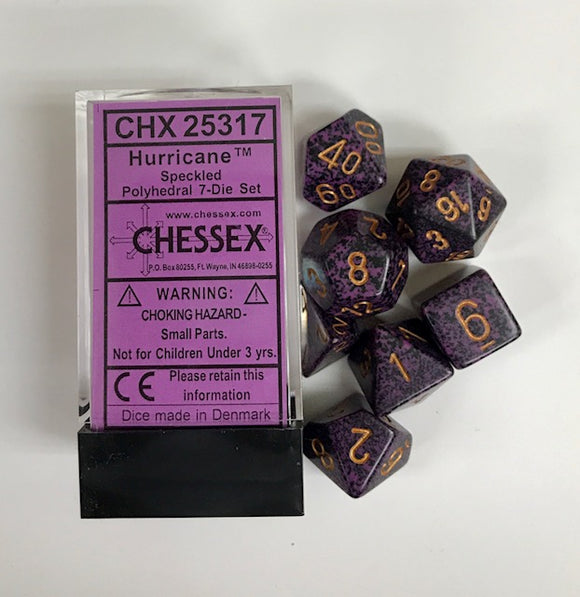 Chessex Speckled Hurricane 7ct Polyhedral Set (25317) Dice Chessex   