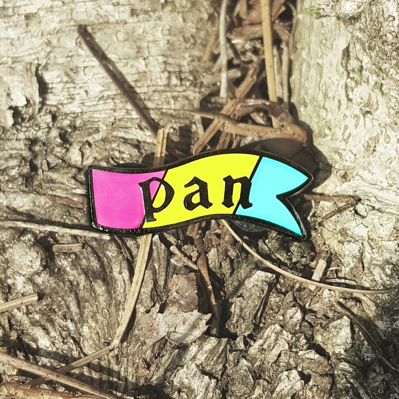 Flint & Feather Alignment Enamel Pin: Pan  Flint & Feather   