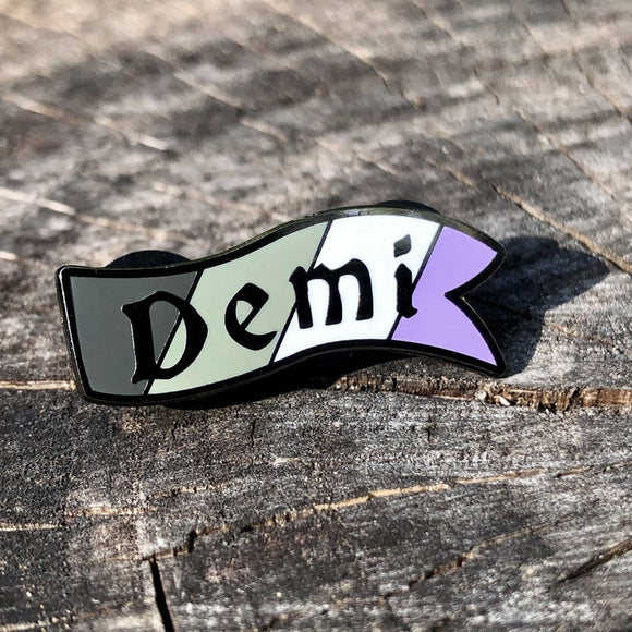 Flint & Feather Alignment Enamel Pin: Demi  Common Ground Games   
