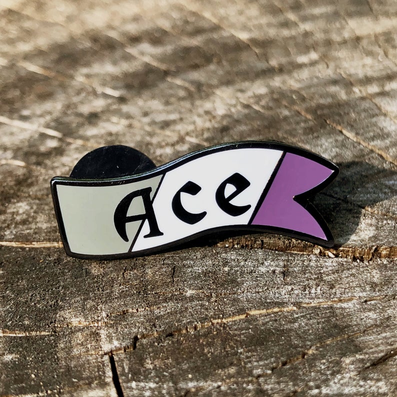 Flint & Feather Alignment Enamel Pin: Ace  Flint & Feather   