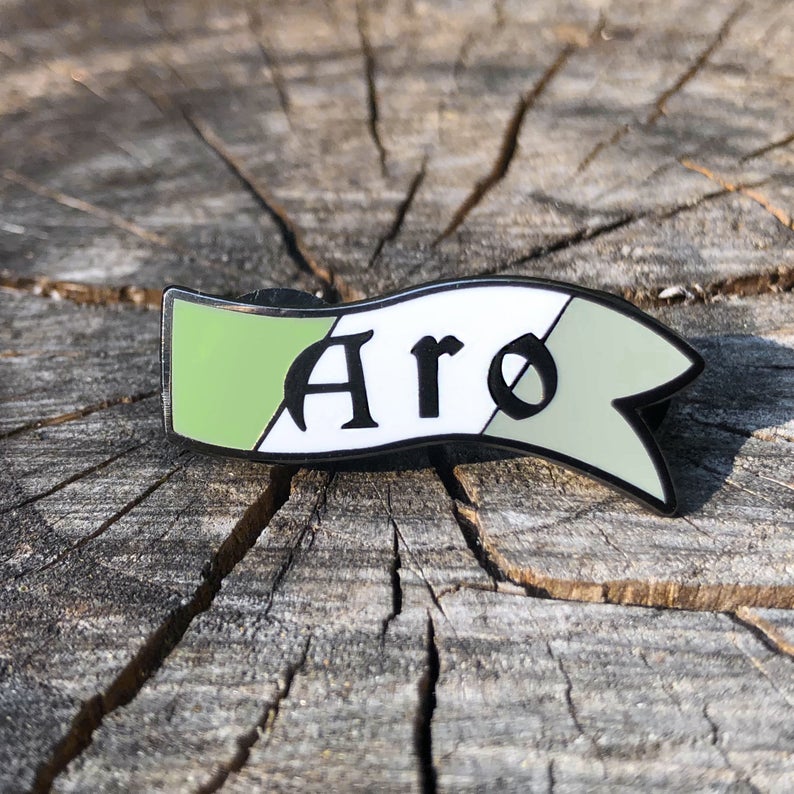 Flint & Feather Alignment Enamel Pin: Aro  Flint & Feather   