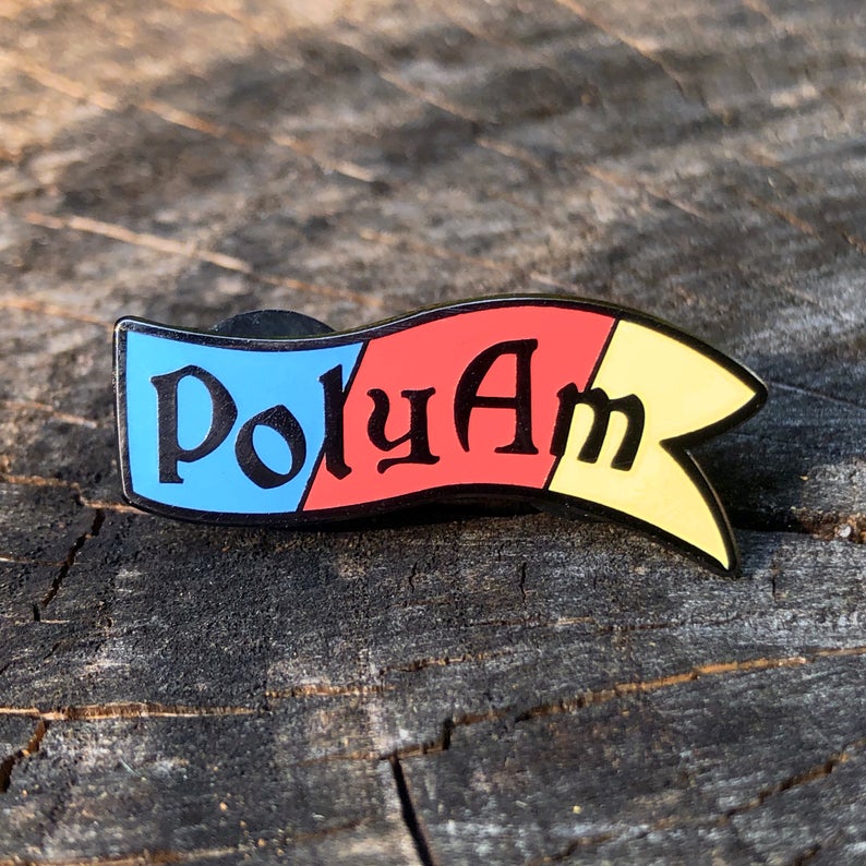 Flint & Feather Alignment Enamel Pin: PolyAmorous  Flint & Feather   