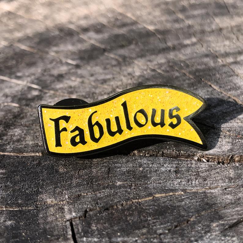 Flint & Feather Alignment Enamel Pin: Fabulous  Flint & Feather   