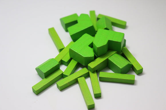 Catan Wood Replacement Pieces - Green Home page Other   