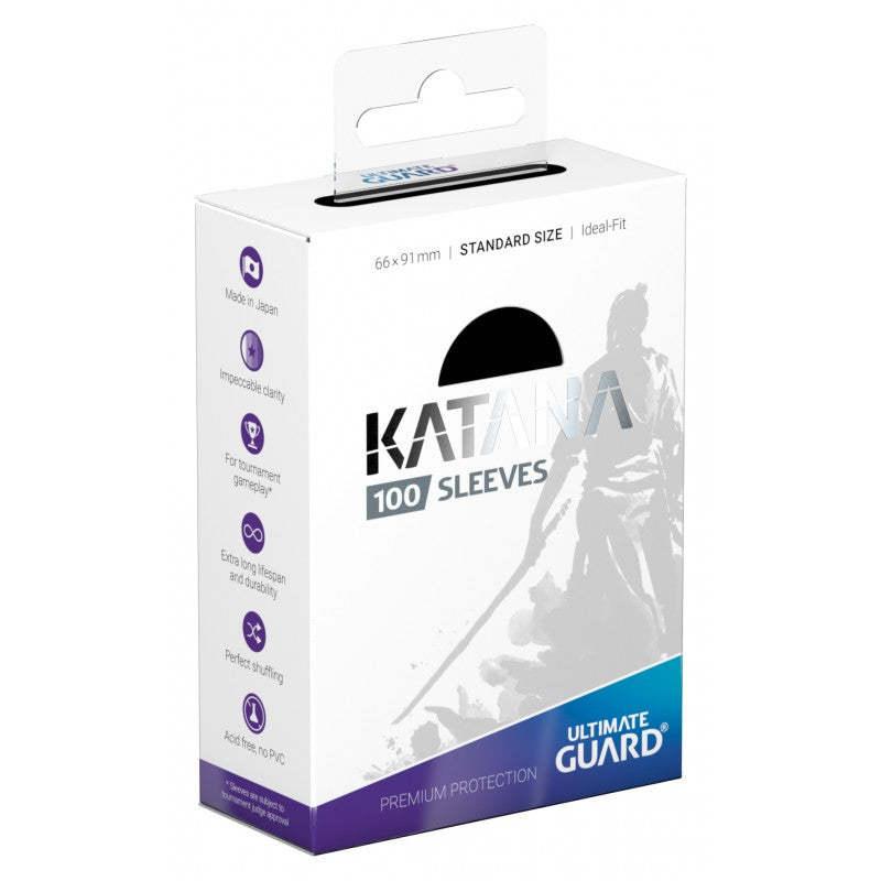 Ultimate Guard Katana Standard Card Sleeves 100ct Black (10112) Supplies Ultimate Guard   