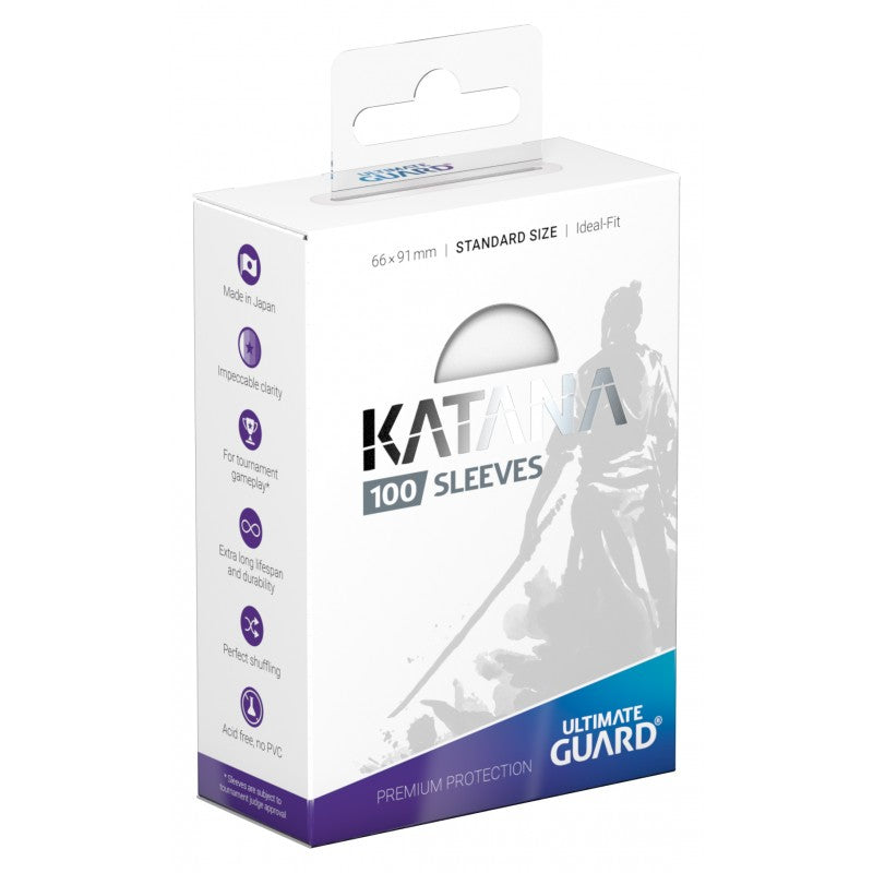 Ultimate Guard Katana Standard Card Sleeves 100ct Clear (10090) Supplies Ultimate Guard   