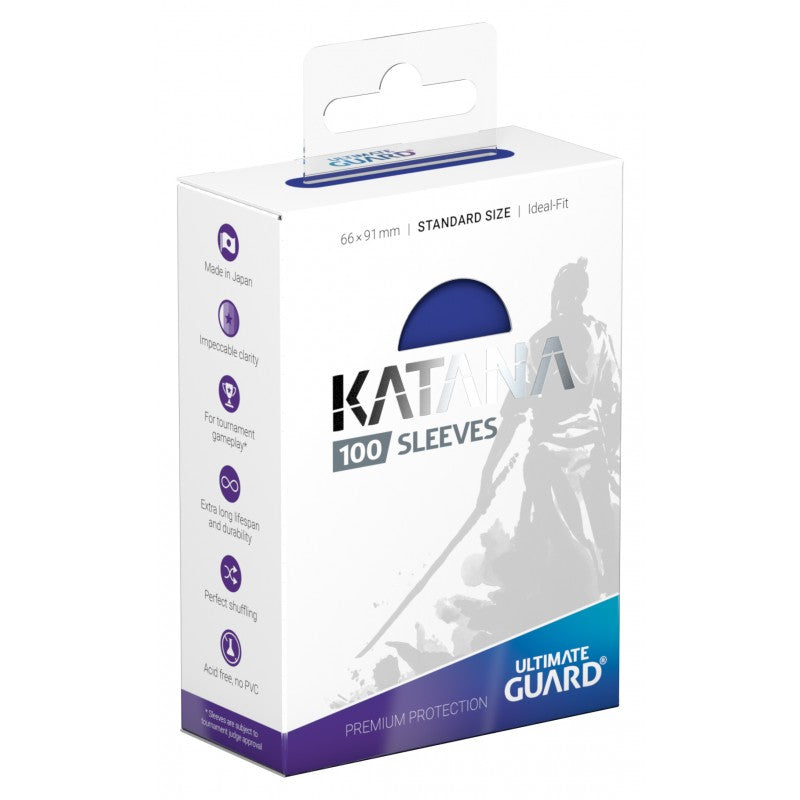 Ultimate Guard Katana Standard Card Sleeves 100ct Blue (10108) Supplies Ultimate Guard   