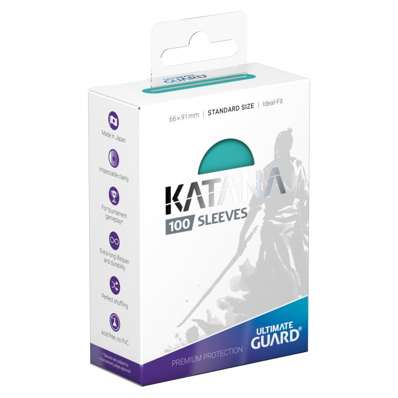 Ultimate Guard Katana Standard Card Sleeves 100ct Turquoise (10896) Supplies Ultimate Guard   
