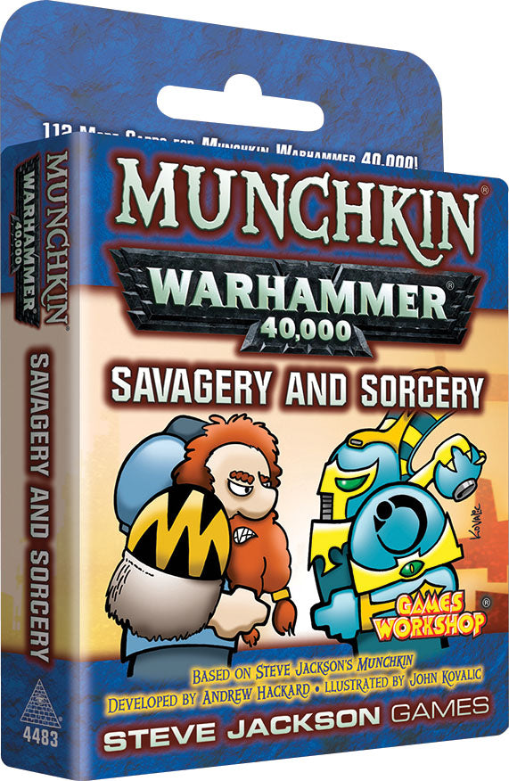 Munchkin Warhammer 40,000 - Savagery and Sorcery Expansion Card Games Steve Jackson Games   