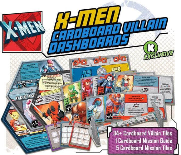 Marvel United X-Men Villain Dashboards Board Games Cool Mini or Not   