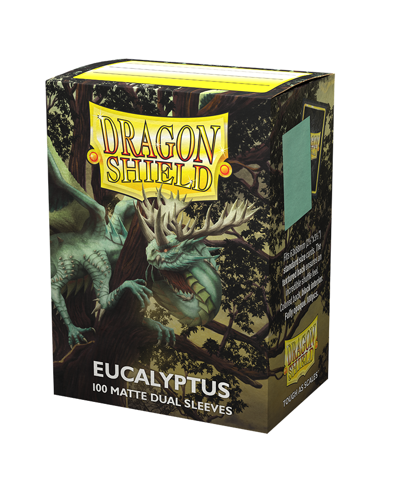 Dragon Shield 100ct Standard Size Matte Dual Card Sleeves Eucalyptus (15049) Supplies Arcane Tinmen   