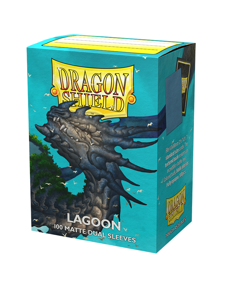Dragon Shield 100ct Matte Dual Standard Size Card Sleeves Lagoon (15048) Supplies Arcane Tinmen   