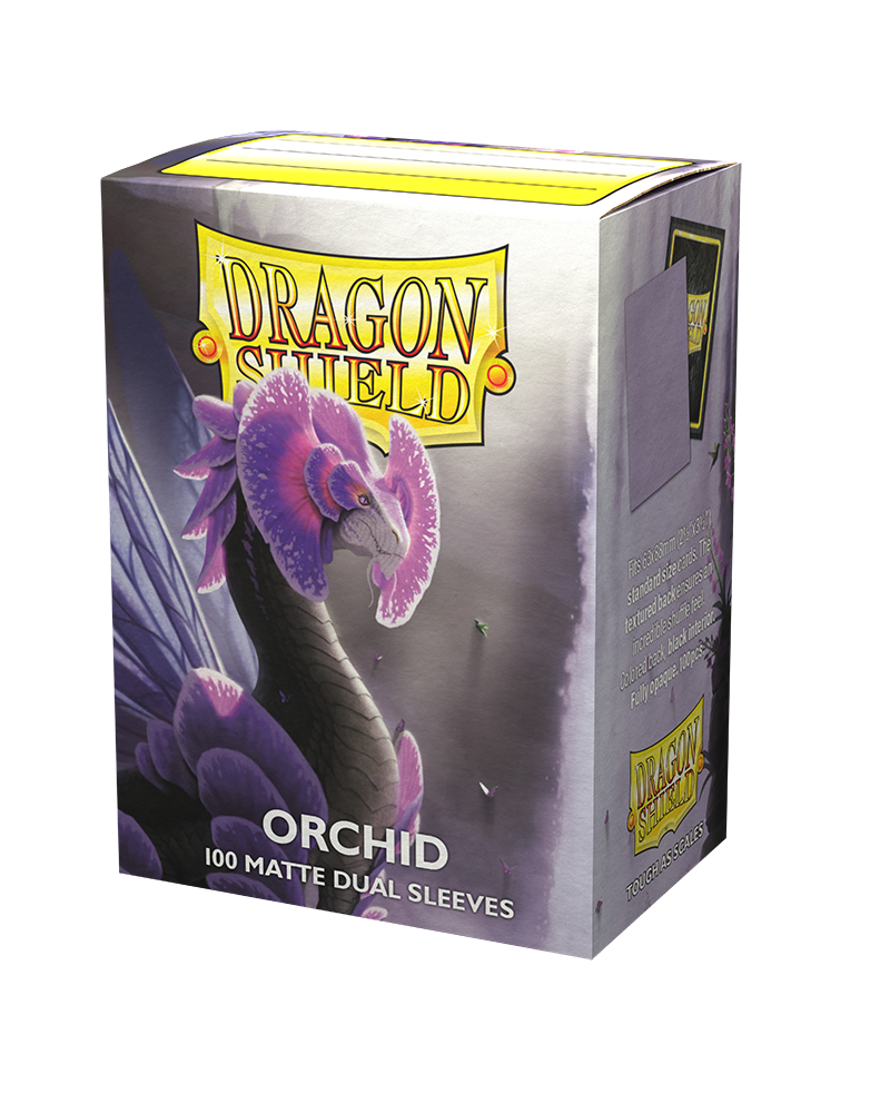 Dragon Shield 100ct Standard Size Matte Dual Card Sleeves Orchid (15041) Supplies Arcane Tinmen   