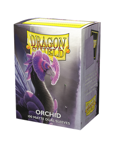 Dragon Shield 100ct Standard Size Matte Dual Card Sleeves Orchid (15041) Supplies Arcane Tinmen   