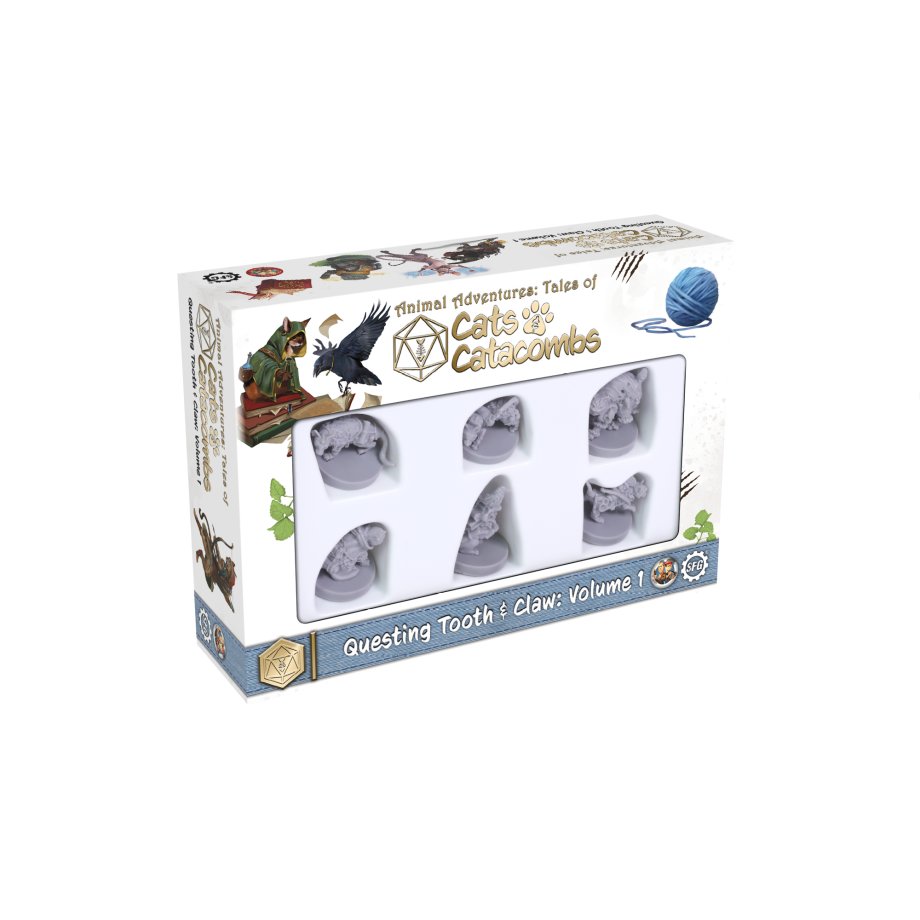 Animal Adventures: Cats & Catacombs Questing Tooth & Claw Volume 1 Miniatures Steamforged Games