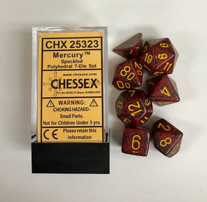 Chessex Speckled Mercury 7ct Polyhedral Set (25323) Dice Chessex   