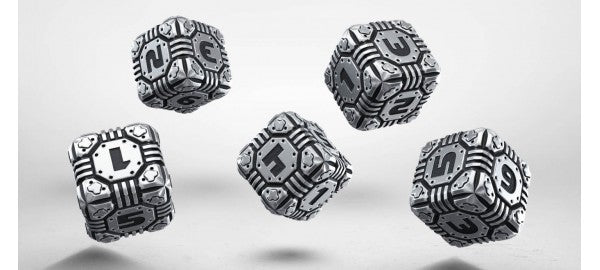 Q-Workshop 5D6 Metal Tech Dice Set Dice Q Workshop