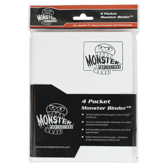 Monster Binder 4pkt Matte White Home page Other   