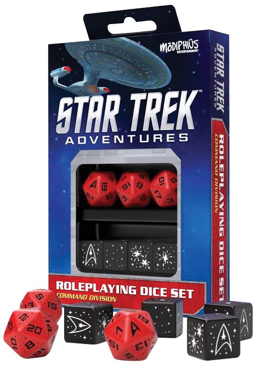 Star Trek Adventures RPG Dice Set - Command Division (Red) Home page Modiphius Entertainment   