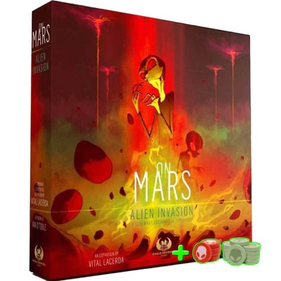 On Mars: Alien Invasion Deluxe Board Games Eagle Gryphon Games