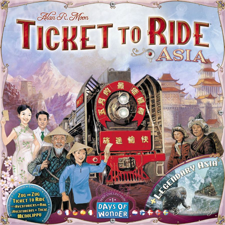 Ticket to Ride Map Collection: Volume 1 - Team Asia & Legendary Asia Board Games Asmodee   
