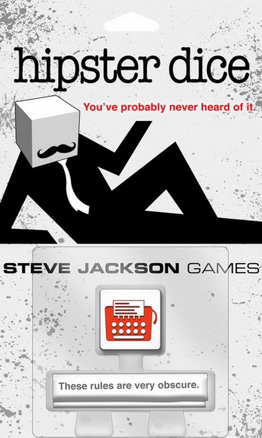 Hipster Dice Party Games Steve Jackson Games