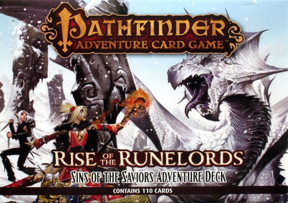 Pathfinder Adventure Card Game: Rise of the Runelords – Adventure Deck 5: Sins of the Saviors Home page Paizo   