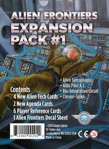 Alien Frontiers: Expansion Pack #1 Home page Other   