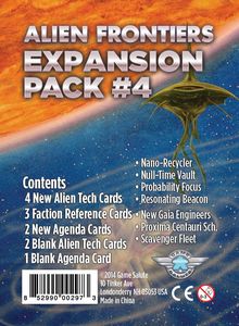 Alien Frontiers: Expansion Pack #4 Home page Other   